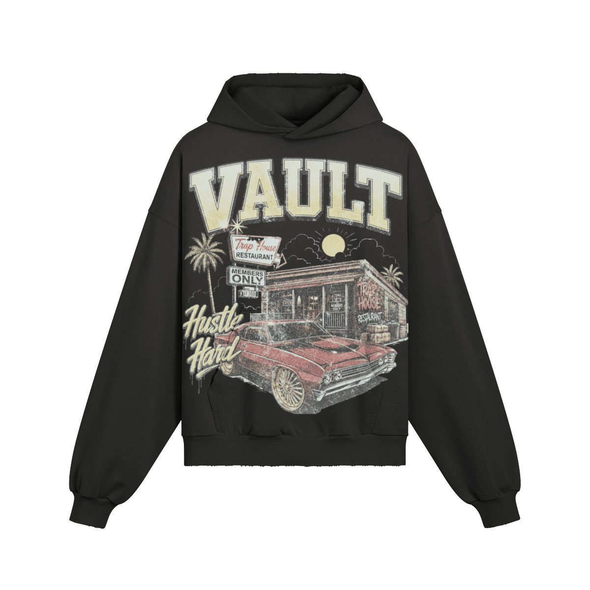 Vault Hustle Hard Tee - Vault Garments