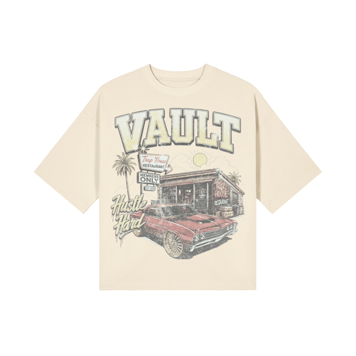 Vault Hustle hard Tee - Vault Garments